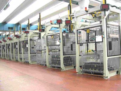 Automazione-scarico-macchine-di-filatura-Automation-of-packages-doffing--400x300